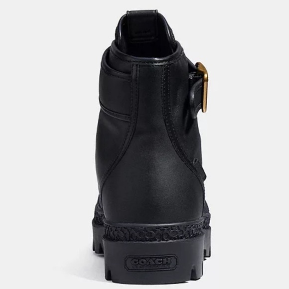 Coach Trooper Combat Boots Size 7 New - Picture 3 of 6